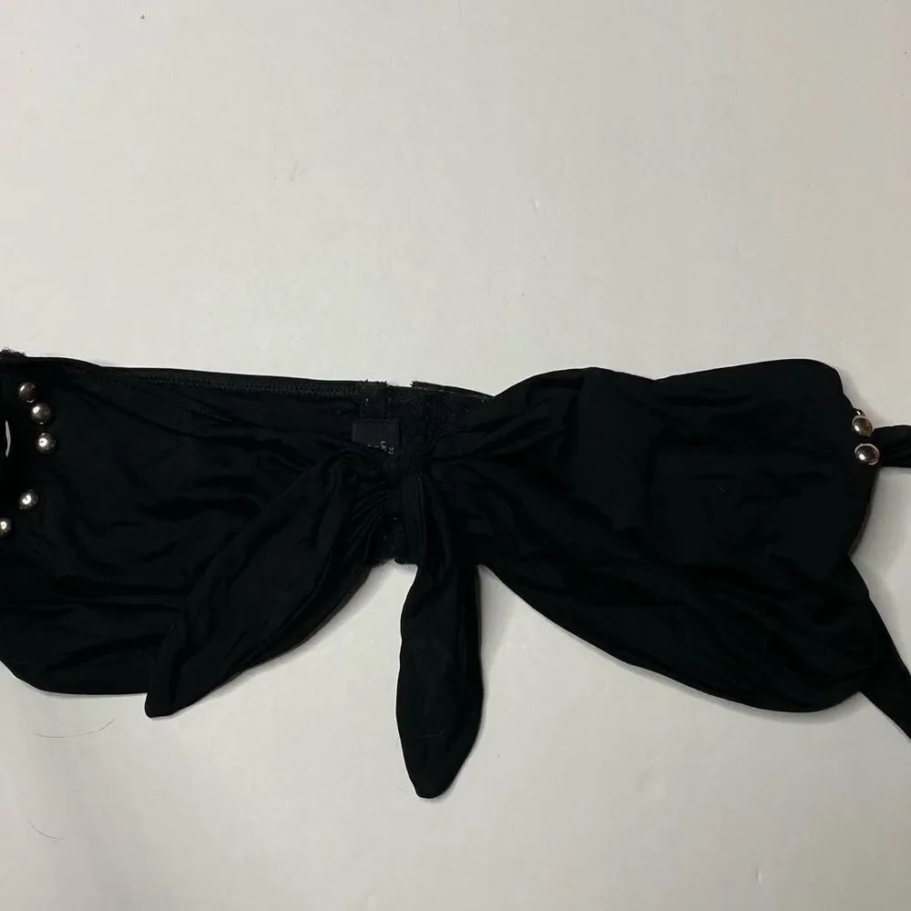 Beach Bunny Bandeau Bikini Top With‎ Metal Studs as is